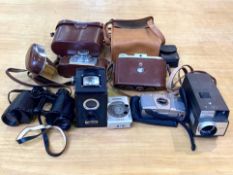 Collection of Cameras, to include an Ilford, a Nettar, Kodak Adantix C400, Bell & Howell Super 8