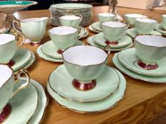 Salisbury Bone China Tea Set, comprising 12 tea cups, 12 saucers, 12 side plates, 12 x 9'' plates,