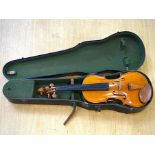Ambrogio Sironi Violin, top quality Italian violin in excellent condition, marked on the interior