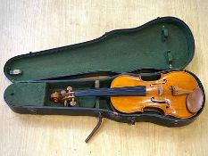 Ambrogio Sironi Violin, top quality Italian violin in excellent condition, marked on the interior