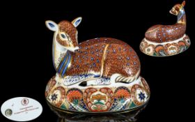Royal Crown Derby - Exclusively For The Collectors Guild Members Ltd Edition No 1 Large Hand Painted