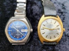 Two Vintage Automatic Gent's Watches, a Seiko and a Montine, both working at time of cataloguing