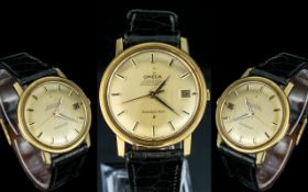 Omega - Constellation 18ct Gold Cased Gents Automatic Chronometer Wrist Watch, With Original Omega