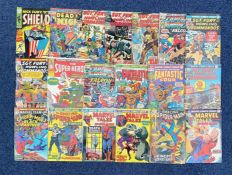 Collection of Marvel Comics, to include the Amazing Spiderman, The Manthing, Captain America,