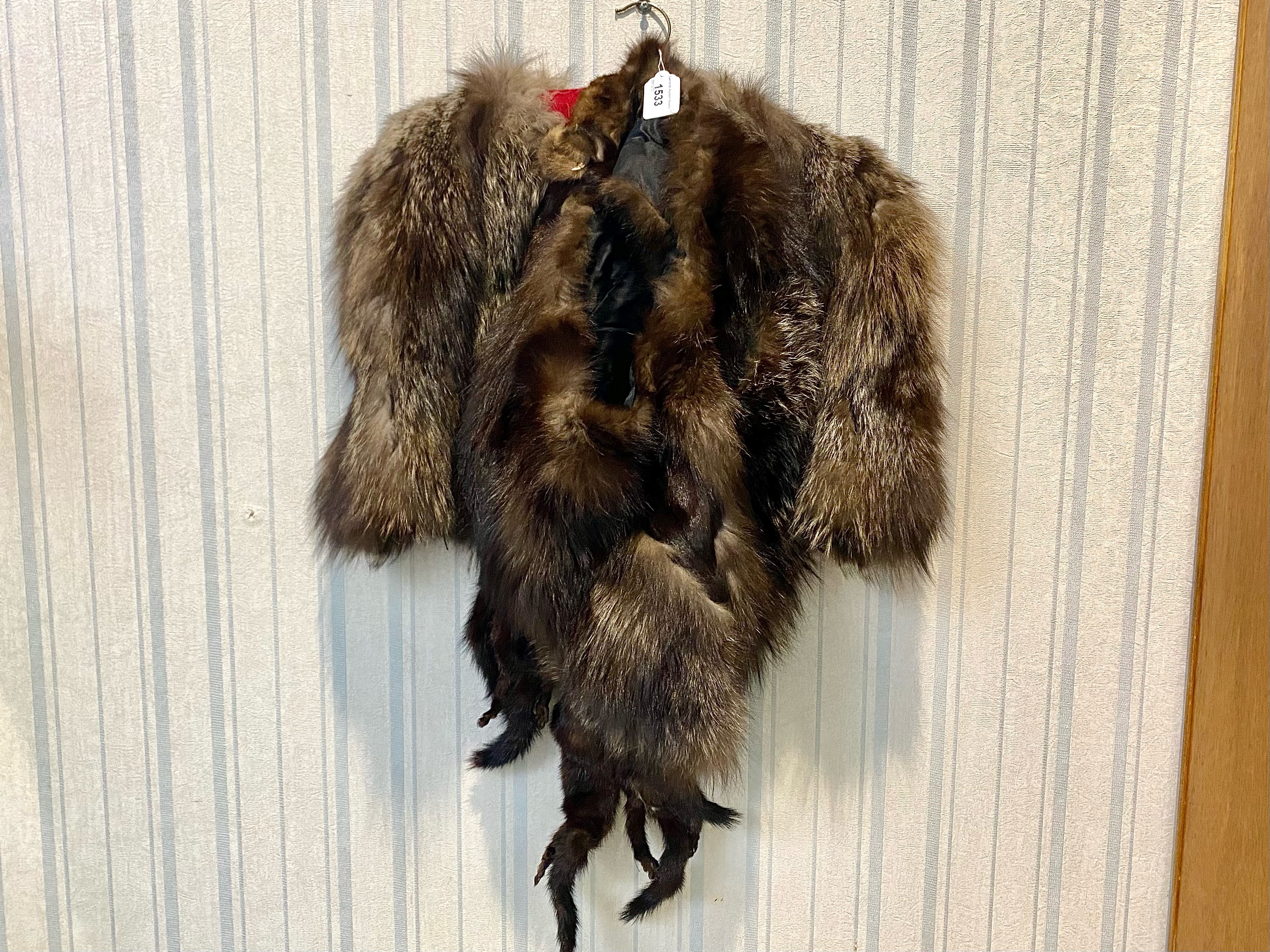 Three Fur Stoles, comprising a mink cape style, and two mink throws. one from Bessie's Fur Stores of