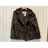 Ladies Dyed Canadian Squirrel Jacket, dark brown colour, made by the National Fur Company Limited.