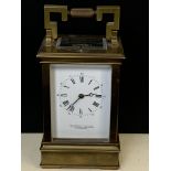 Penlington & Hutton Superb Brass Heavy Repeating Carriage Clock, with visible open platform