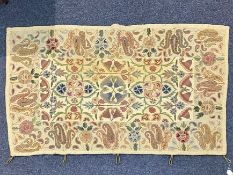 Arts & Crafts Wall Hanging Tapestry, in the style of William Morris. Measures 60'' x 36''.