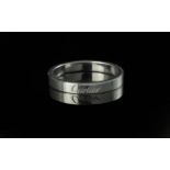 Cartier Signed Platinum 950 Wedding Band, marked to interior XB1320. Platinum 950 and Cartier to