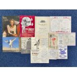 Film and Theatre Autographs in Programmes nice selection of 12 programmes with top star signatures