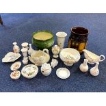 Collection of Porcelain, comprising Aynsley 'Somerset' pedestal fruit bowl, Aynsley 'Cottage Garden'