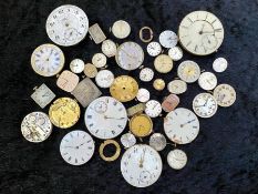 Large Collection of Pocket Watch and Wristwatch Movements
