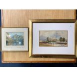 W G Collingwood Water Colour, dated 1900, titled 'The Leopold Steine Styna' image measures 12'' x