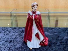 Royal Worcester Queen Elizabeth II In Celebration of The Queens Birthday