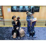 Two Royal Doulton Character Figures comprising The Wizard HN2877 25 cms in height and Shore Leave