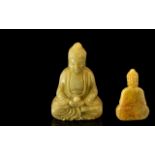 Small Jade Buddha, 2.5'' high, realistically modelled.