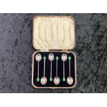 A Boxed Set of Six Sterling Silver Spoons, all in excellent condition. Hallmarked Birmingham 1925.