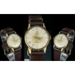 Rolex - Tudor Royal 9ct Gold Gents Mechanical Wind Wrist Watch. Rolex Signed Movement. c.1950's.
