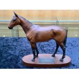Beswick - Hand Painted Connoisseur Model Horse Figure ' Mill Reef ' Wonder Racehorse, Winner of