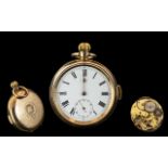 A Fine Quality Gold Filled Key-less Open Faced Repeater / Chimes Pocket Watch. Guaranteed to Wear 10