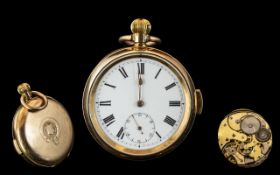 A Fine Quality Gold Filled Key-less Open Faced Repeater / Chimes Pocket Watch. Guaranteed to Wear 10