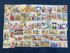 Postcard Interest - Old Original Comic Postcards, 94 in total, original comic postcards, seaside,