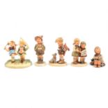 Collection of Hummel pottery figures