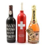 Dalva Vintage Port, 1970, one bottle, and two collectors wines