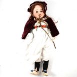Schoenau & Hoffmeister, Germany, bisque head doll