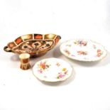 Royal Crown Derby 'Posies' pattern jug, Imari pattern oval dish, 'Sandby' part tea service and other