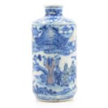 Chinese blue and white porcelain scent bottle