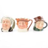 Twelve large-sized Doulton character jugs