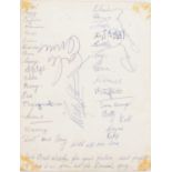 Beatles Interest - publicity photograph bearing the signatures