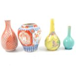 Collection or oriental ceramics,