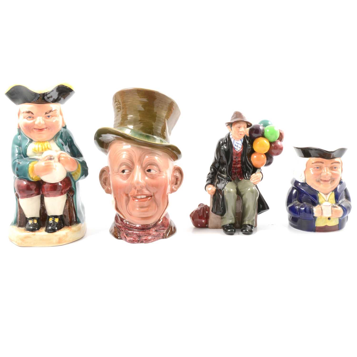 Beswick character jugs, various musical character jugs, etc