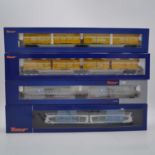 Four Roco HO gauge model railways rolling-stock sets