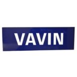 Large original french railway station / road enamel sign 'Vavin'