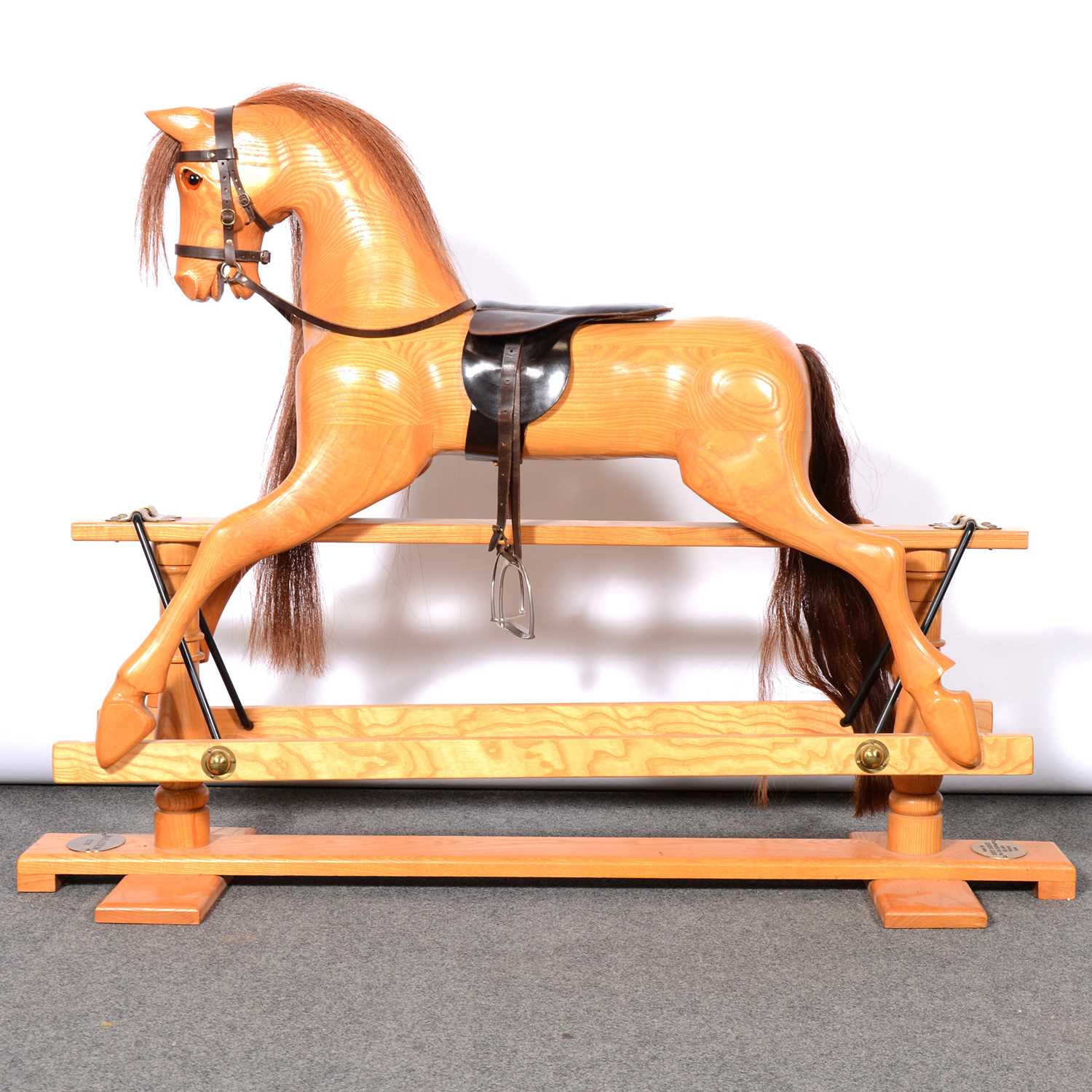 Pine rocking horse