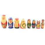 Eight Russian nesting dolls / Matryoshka.