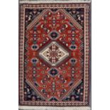 Bokhara rug and two smaller Persian pattern rugs,