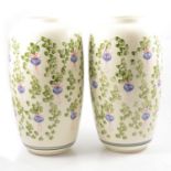 Pair of Cinque Ports Pottery vases, Royal Worcester part tea set and Copeland Spode part dinner serv