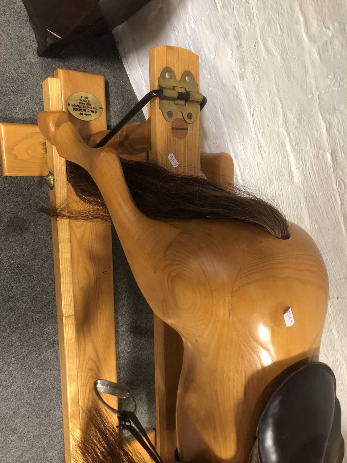 Pine rocking horse - Image 4 of 5