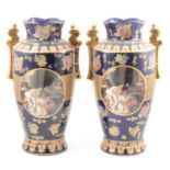 Pair of reproduction Viennese style vases