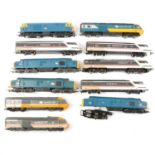 Eight Hornby OO gauge model diesel locomotives, all loose.