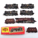 Six Hornby Dublo OO gauge model railway locomotives