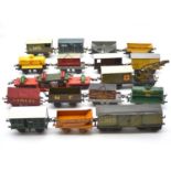 Eighteen Hornby O gauge model railway rolling-stock including 10-ton breakdown van