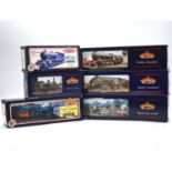 Six Bachmann OO gauge model railway locomotives