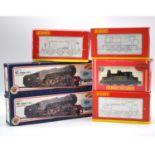 Six Bachmann and Hornby OO gauge model railway locomotives