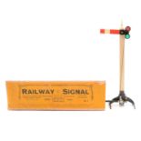 Britains O gauge model railway signal, ref No.1 boxed.