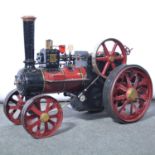 1 ½ inch scale traction engine, gas-fired, to a Clayton Shuttleworth design.